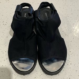 Black and Silver Women's Sandals